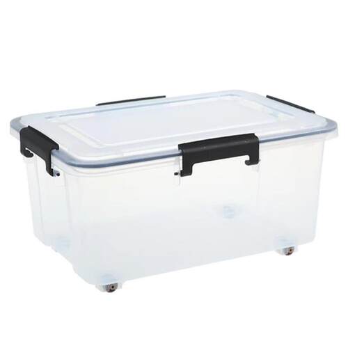 Seal clear plastic with cover bed bottom storage box