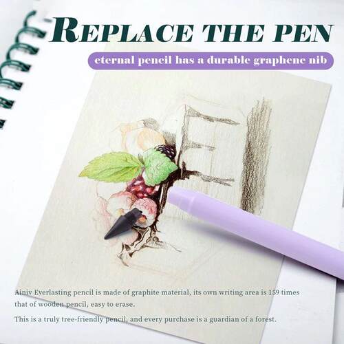 12 Colors Set Everlasting Pencil with Refill Unlimited Writi