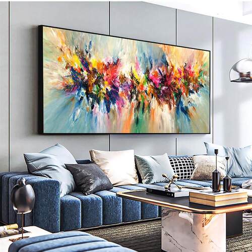 ART Abstract Colorful Pictures Canvas Painting Quadro Flower