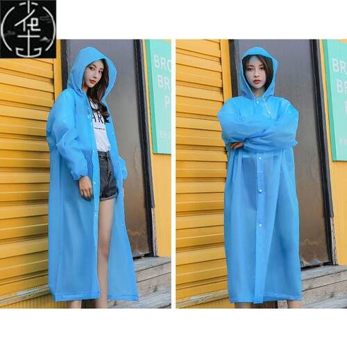 Rain Coat EVA Rain Poncho for Women and Men Emergency Rain G