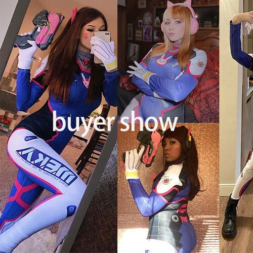 Dva Kostum Cosplay Bodysuit Zenti Game Wanita Seksi Dewasa J