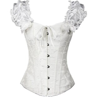 Gothic Vintage Corset Blood Bride Medieval Cosplay Halloween