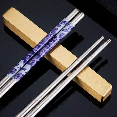 2/4/6PAIRS Stainless Steel Chopsticks Light Weight 5