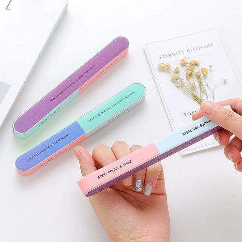 Creative Print Nano Nail File Buffing Strip, 6-Sided Polishi