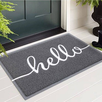 Kitinjoy Entry Door Floor Mat Indoor Resist Dirt And Absorbe