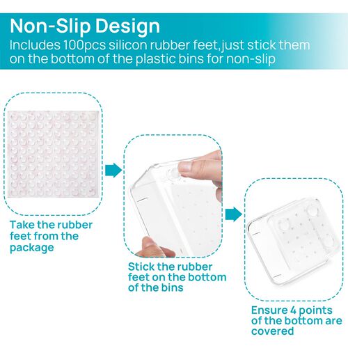 25pcs Plastic storage box set Cubes Drawer Organizer Makeup