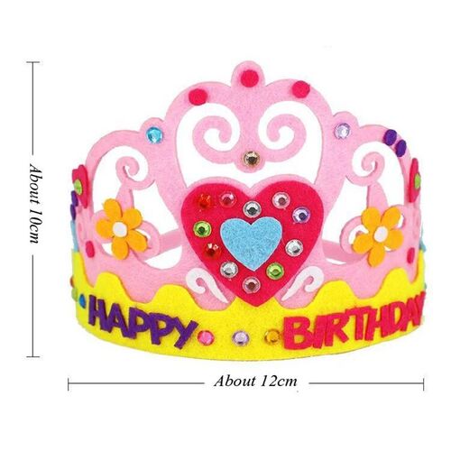 Creative DIY Craft Toys Sequins Crown Flower Star Pattern Ki