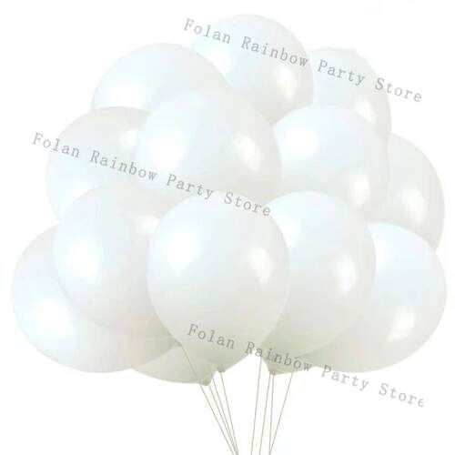 20/50pcs 10inch Matte Latex Balloon White Pink Blue Helium B