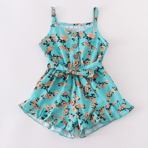 Girlymax Clothes 3 Colors Ruffle Summer Cotton Baby One-piec