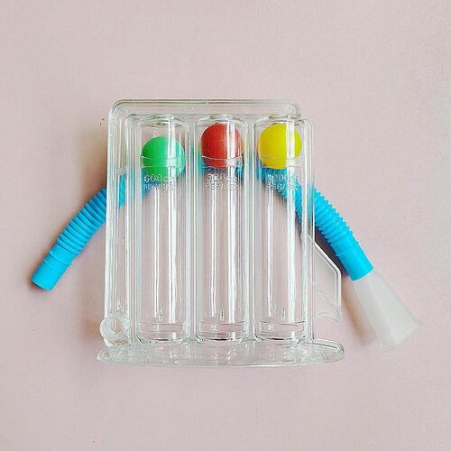 respiratory trainer three ball lung capacity training