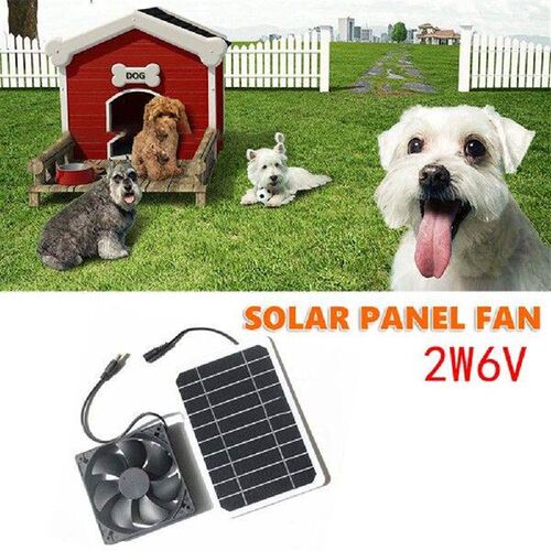 Solar Panel With Exhaust Fan DC 6V 2W Solar Powered Fan