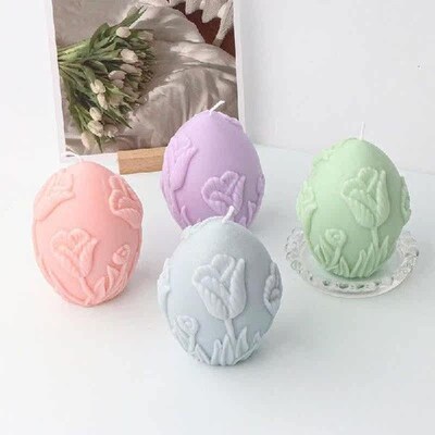 Easter Candle Mold Easter Egg Shape Resin Mold Easter Egg