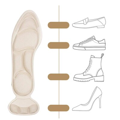 1 to 5 Pairs Insole Pad,Inserts Anti-slip for High Heel Shoe