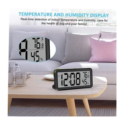 Smart LED Clock Bedside Digital Alarm Clocks Desktop Table 1