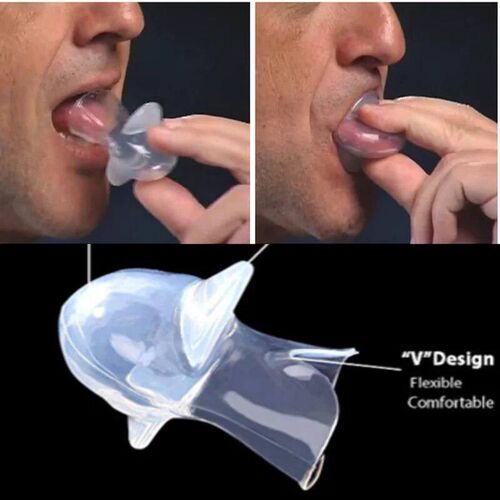1PC Silicone Anti Snore Device Apnea Aid Snore Stop Tongue R