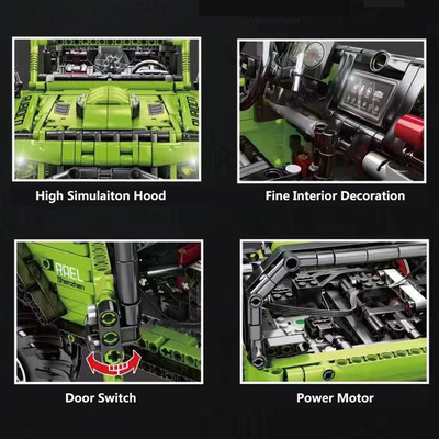 Technical Car APP Remote Control J902 Moter Power Bricks SUV