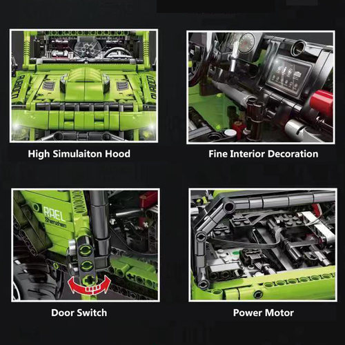 Technical Car APP Remote Control J902 Moter Power Bricks SUV