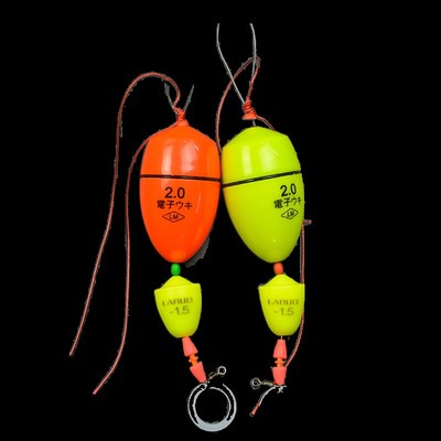 电子矶钓阿波浮漂浮游海钓装线组夜光超亮漂远投滑漂线组配件浮