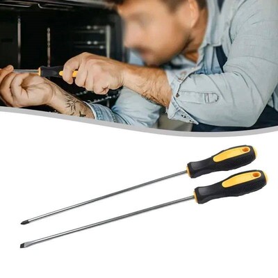 Extended Screwdriver Long Slotted Cross Screwdriver Rubber H