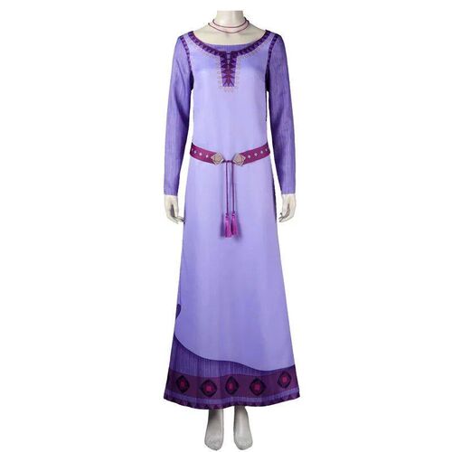 Movie Wish Asha Princess Cosplay Costume Fancy Dress Purple