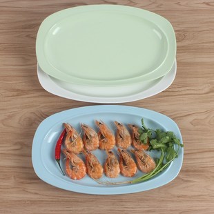 个性创意蒸鱼盘子 家用 大号碟子 可爱陶瓷菜盘子 长方形