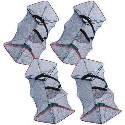 4 Pcs Crayfish Throwing Net Fishnets Cast for Fishing