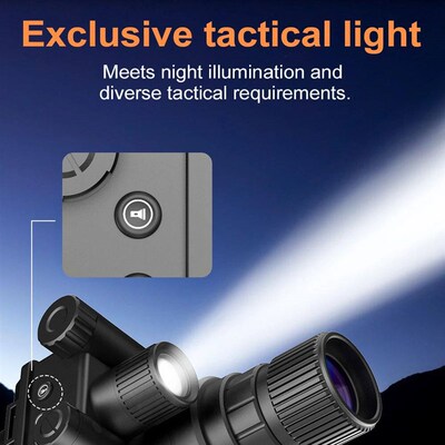 Z9157 Binocular Monocular with Tactical Light, Supports Head