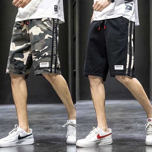 Camouflage orts Mens Summer Thin teny Bran Loose Camouflage