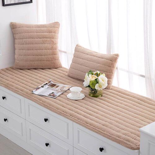 Rabbit Plush Bay Window Mat Windowsill Mat Bedroom Balcony M