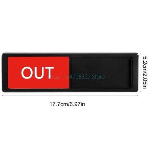 Slider Door Sign Office In/Out for Schools, Hotels &