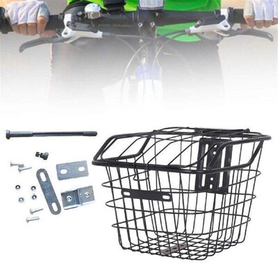Bike Bicycle Storage Basket with Cover Sturdy Cargo