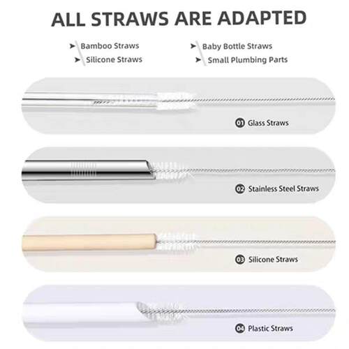 Straw Cleaner Brush Kit Extra Long Pipe Cleaners for Tumbler