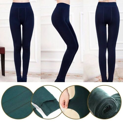 Winter Leggings for Women Warm Thick Leggins Solid Color Vel