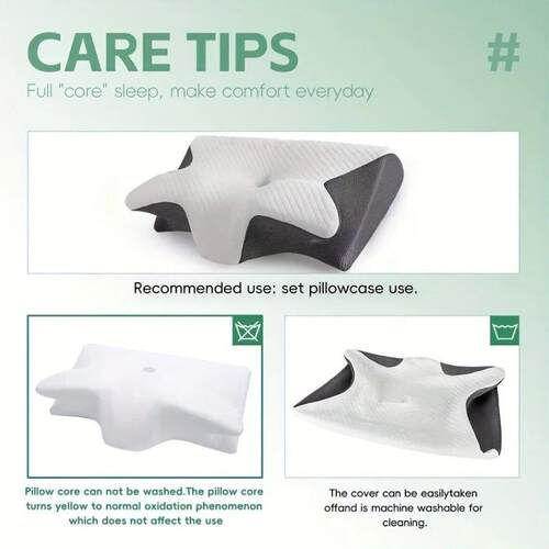 Ergonomic Neck Horn Pillow for Side,Shoulder Relaxation, Sof