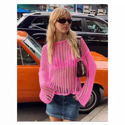 Summer 2025 Handmade Crochet Blouse Beach Hollow Resort Knit