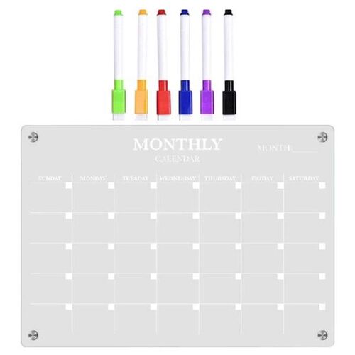 Clear Blank For Fridge Magnetic Schedule Plan Board Message