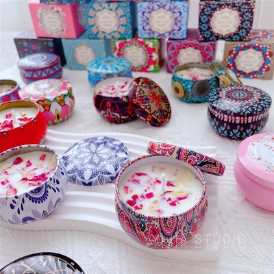 6pcs/set Scented Candles Natural Soybean wax Essential Oil