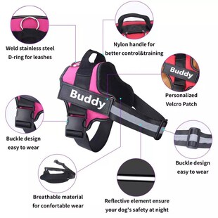 Personalized Dog Harness NO PULL Reflective Breathable Pet H
