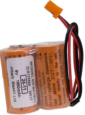 M系统MR-BTV1驱动器MR-J/JEV伺服器电池2CR173 WK17