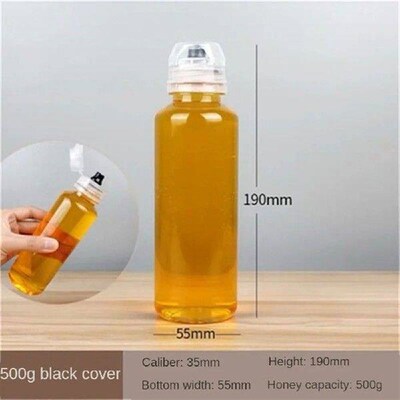Honey Bottle Squeeze Mini Dust-proof Leak-proof Transparent