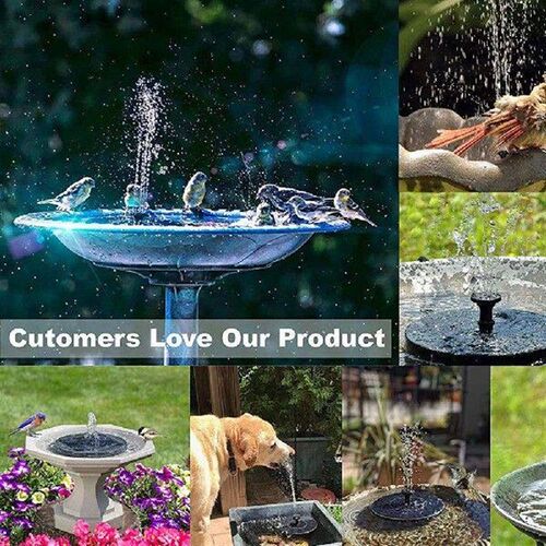 New Solar Water Fountain Pool Pond Waterfall Garden