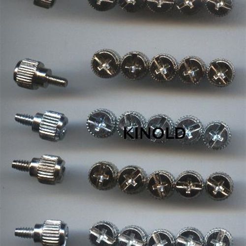 精合牌平头铁手动螺丝螺钉机箱国标圆形紧定手拧螺丝滚花手紧螺丝