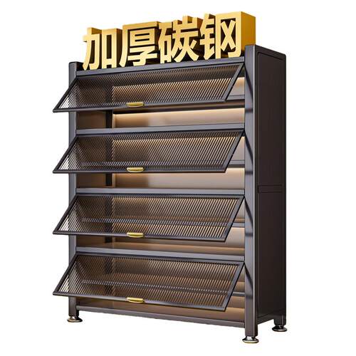 Steel shoe cabinet dustproof large capacity storage cabinet