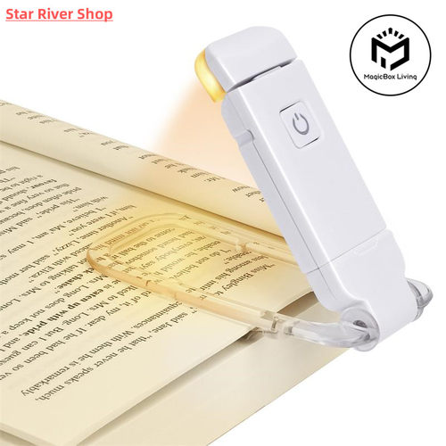 LED USB Rechargeable Book Reading Light Brightness Adjustabl