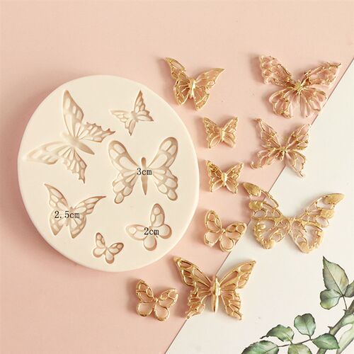 XiaoXiang Butterfly Fondant Silicone Mold Sugarcraft Wedding
