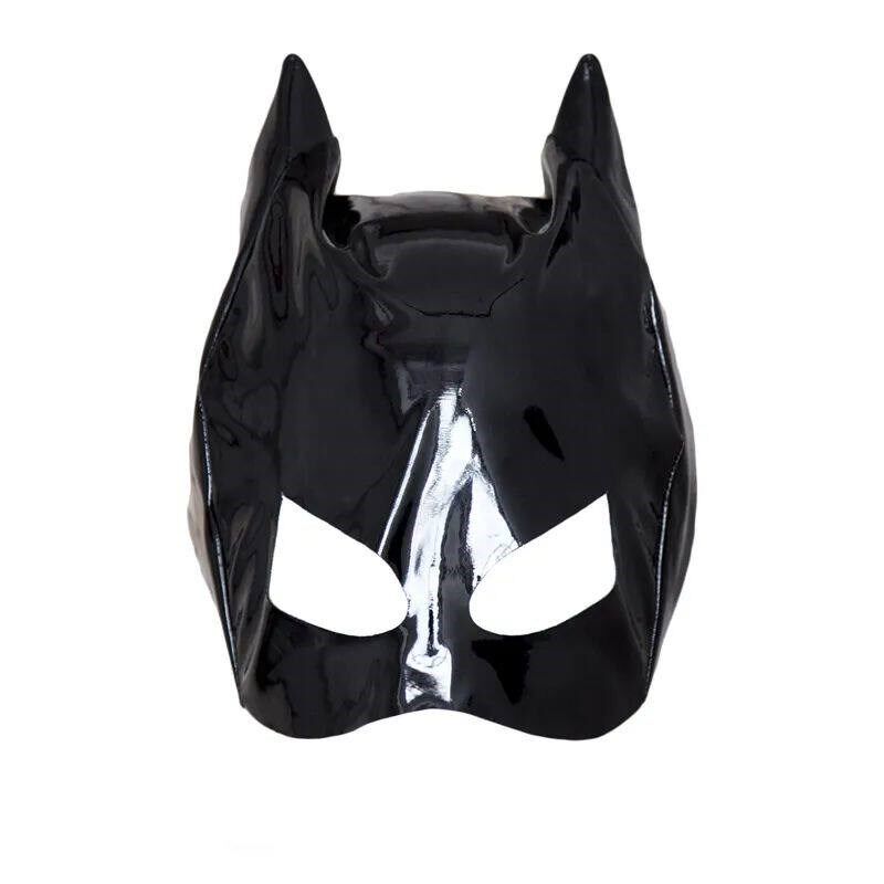 Masker Seksi Hitam Jimat Budak Lateks Paten Kulit BDSM Penge