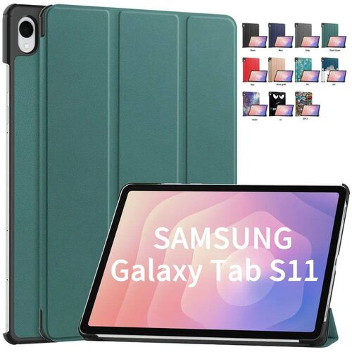 For  Galaxy Tab S11 11 inch 2025 Tri-Folding Flip Stand Case