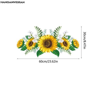1PCS Removable Sunflower Wall er Kitchen Waterproof Decals W