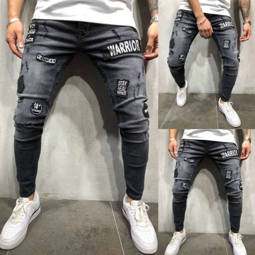 Hot sale autumn winter Mens Mid High Waist Stch Fashion Slim