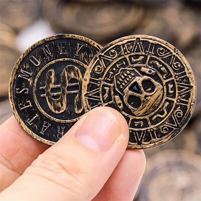 20/50/100pc Retro Pirate Coin Party Supplie Gift Kid Favor B